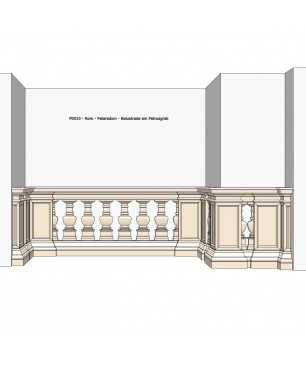 Balustrade vom Petrusgrab im Petersdom in Rom