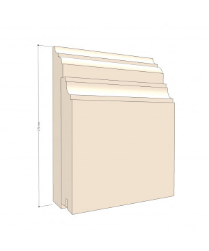 SL0004 - 2-piece high skirting board 175/45