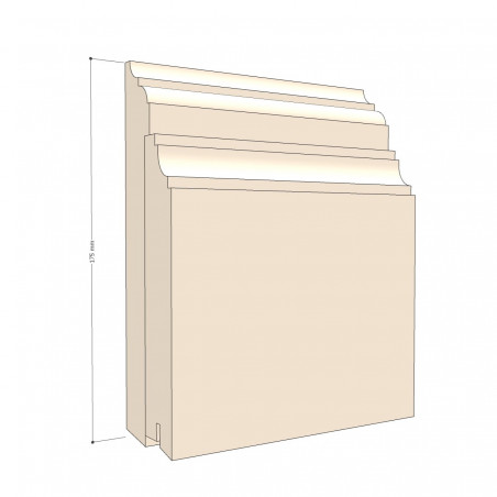 SL0004 - 2-piece high skirting board 175/45