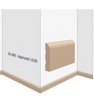 SL0005 - rounded upper edge 80/16
