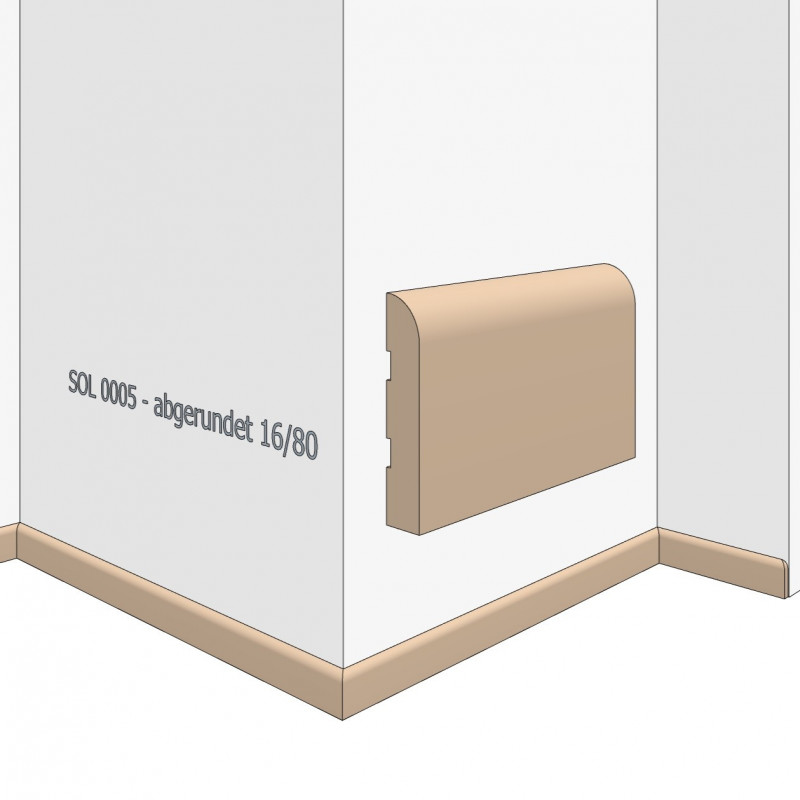 SL0005 - rounded upper edge 80/16
