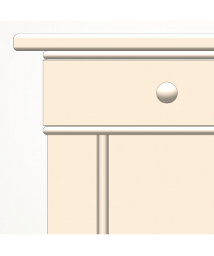 P0017 - High pinstripe panel with shaker peg rail