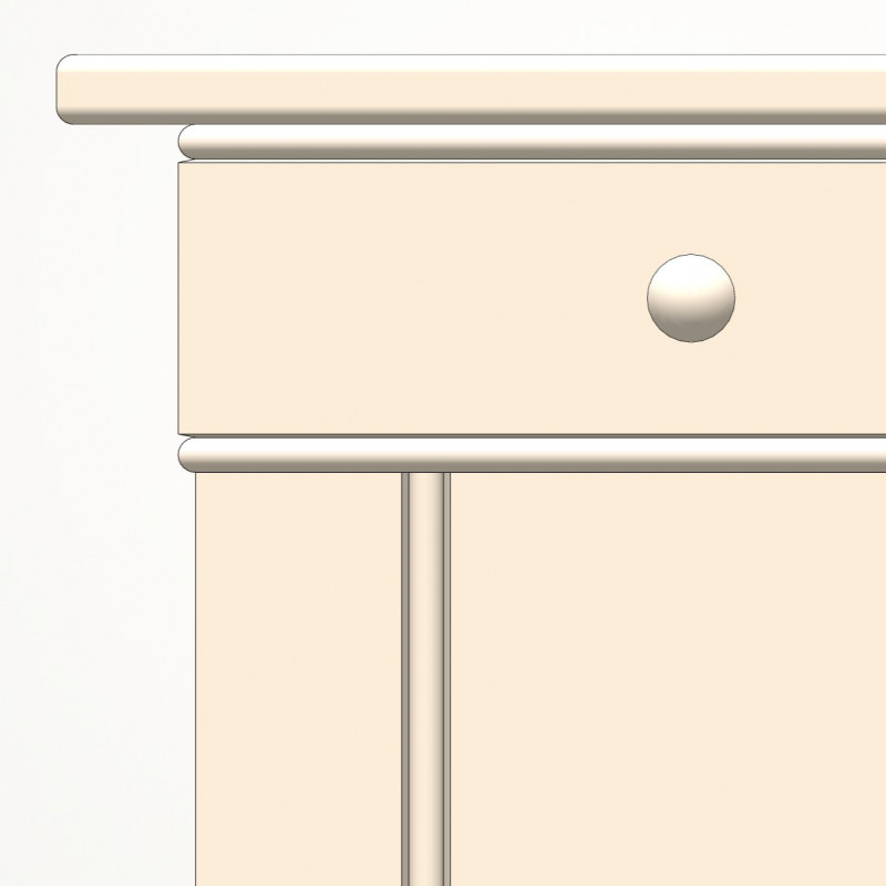 P0017 - High pinstripe panel with shaker peg rail