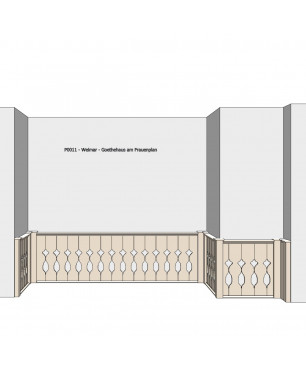 Goethes Treppengeländer als Holzvertäfelung
