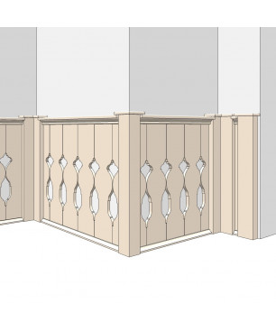 Goethes Treppengeländer als Holzvertäfelung